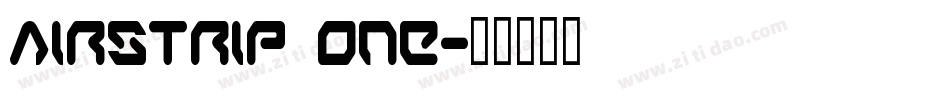 Airstrip One字体转换
